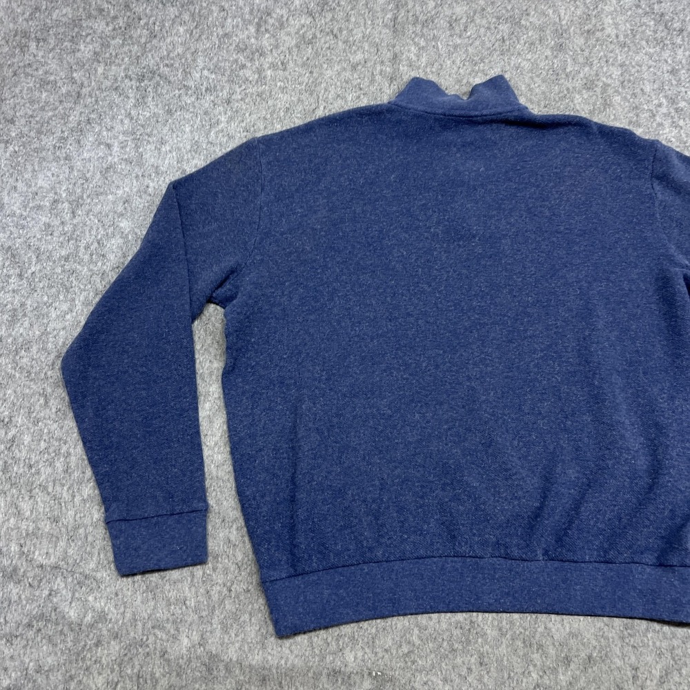 Polo Golf Ralph Lauren Sweater Mens XL Blue 1/4 Zip Mock Neck Alpaca Blend Peru - Picture 13 of 16